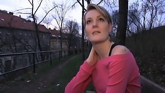 Meggie From Publicagent Indulges In Sex-For-Cash Scenario Behind A Church