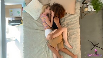 Blonde And Black Babes Chloe Cherry And Jenna Foxx In A Sizzling Lesbian Scene!