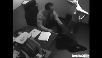 Blonde Office Worker Gives A Deepthroat To Her Superior'S Large Member