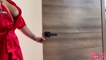 A Blonde Fedex Employee Is Tempted And Made Love To By A Mixed Pair
