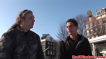 Dutch Prostitute Gagging On Cum After Deepthroating