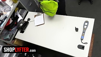 A Teenage Girl Who Stole Something From A Store Encounters A Harsh Security Guard Who Performs A Cavity Search On Her Virgin Pussy