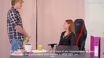 Redhead Teen Gets Anal Training From Her Boss