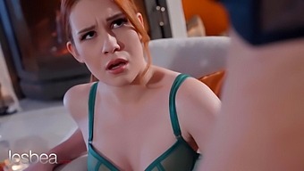 Lesbian Arian Joy And Redhead Enjoy Strapon Play Before Reaching Orgasm Together