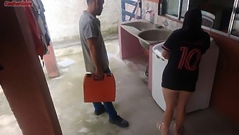 Brazilian Teen Wife Seduces The Washing Machine Repairman And Offers Her Body For Sex