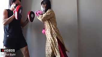 Desi Babe With Ufc Fighter Skills Punches Like A Pro