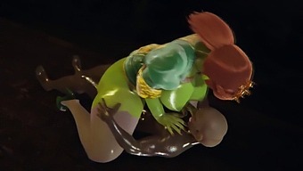 Shrek'S Princess Fiona Gets Filled By An Orc In 3d