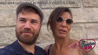 Middle-Aged French Bartender With Big Natural Tits