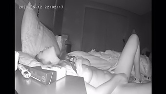 Teen With Big Natural Tits Pleasures Herself Secretly Before Bed With Hidden Camera