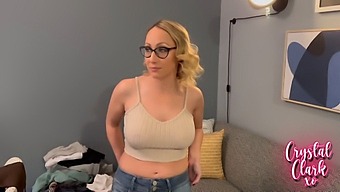 Beautiful Blonde Girl Next Door Meets Her Stepmother At College.