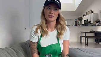 Big-Boobed Barista Gets Her Wish For A Rough Fuck In This Role Play Video