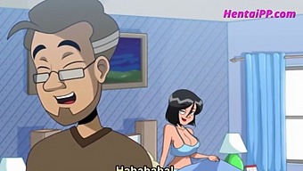 Stepson Gets Assistance From His Busty Mommy In Ejaculation (Uncensored Cartoon)